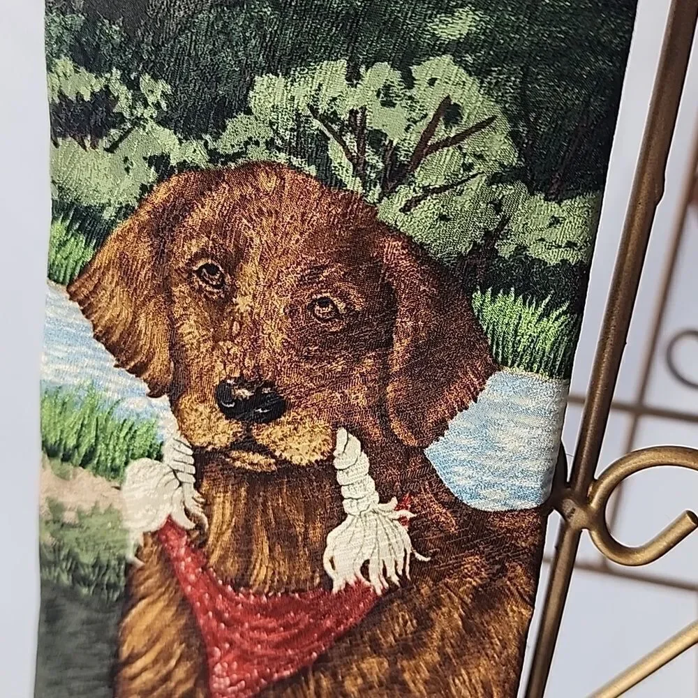 Vintage 90's Silk Tie by Endangered Species 'Playtime' Katie Dobson Cundiff